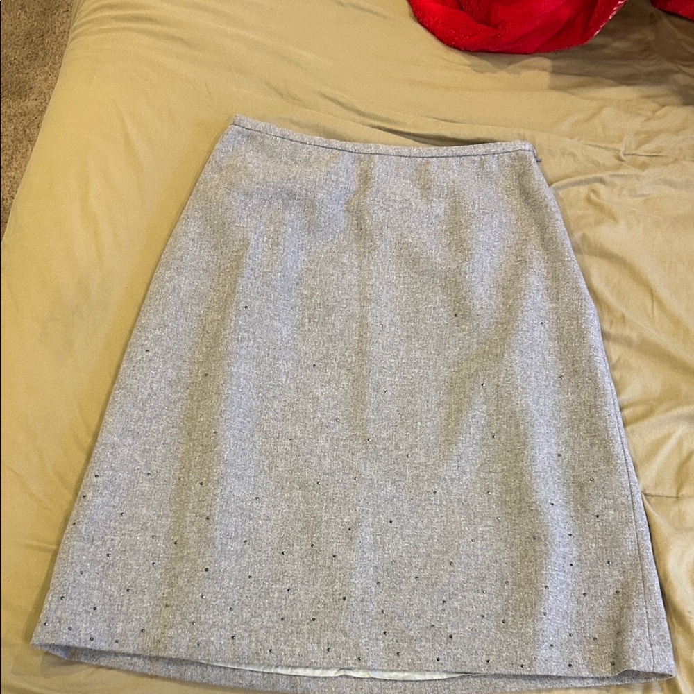 GAP Light Gray A-Line Skirt